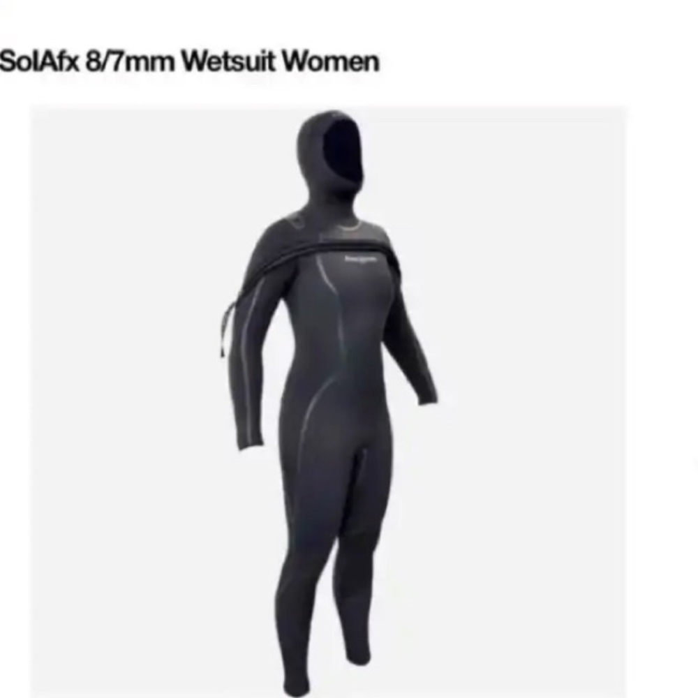 Aqualung Wetsuit / Divesuit 8/7mm Solaflex Women's Hooded Semi-Dry Suit